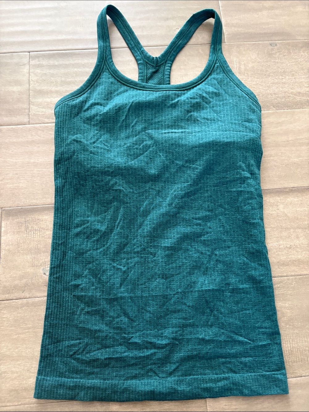 lululemon athletica Ribbed Racerback Tank in Teal Green